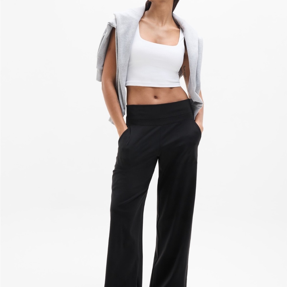 Athleta Venice Black Women's Wide-Leg Pants